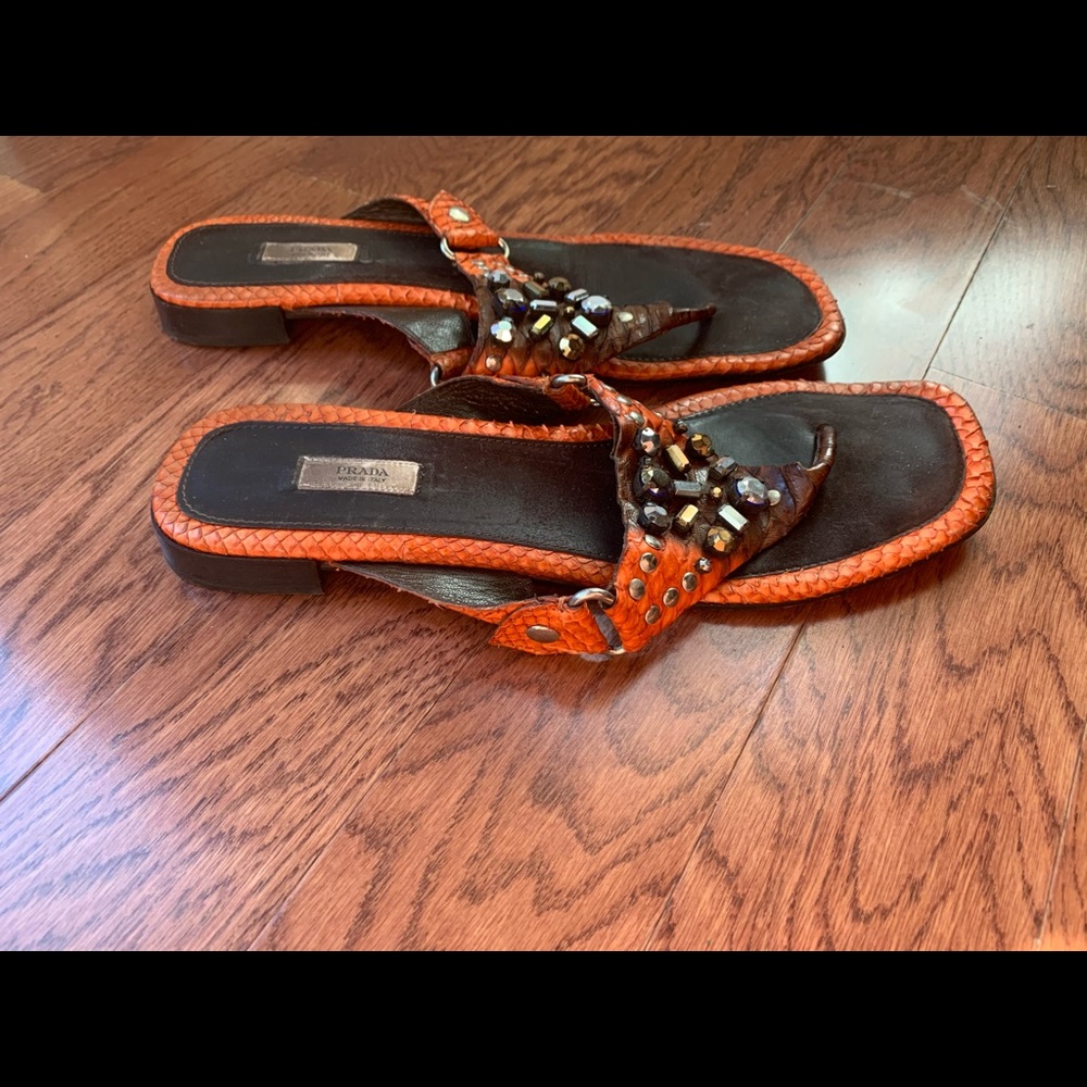 Prada Crystal Embellishment sandals 40IT 10US - Picture 3 of 6